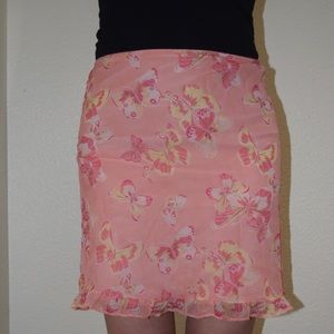 Pink butterfly skirt